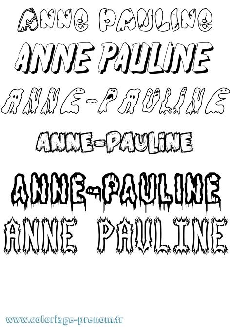 Coloriage Du Pr Nom Anne Pauline Imprimer Ou T L Charger Facilement