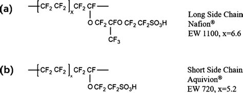 Nafion And Aquivion Perfluorinated Sulfonic Acid Ionomer Structures