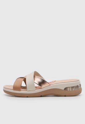 Sandália Modare Tira Metalizada Nude Compre Agora Dafiti Brasil