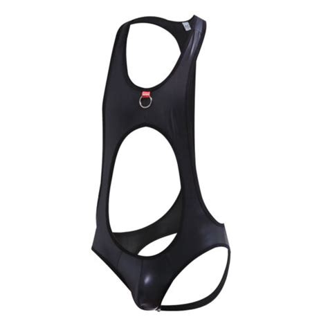 Men Sexy Gay Bodysuit Leotard Singlet Backless Pouch Underwear Suspender Lingeri EBay
