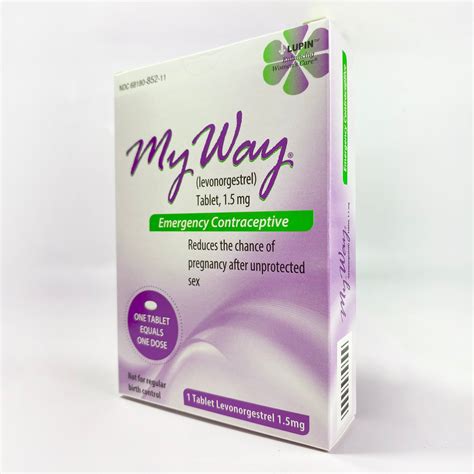 My Way One-Step Morning After Emergency Contraceptive Pill – Plan B
