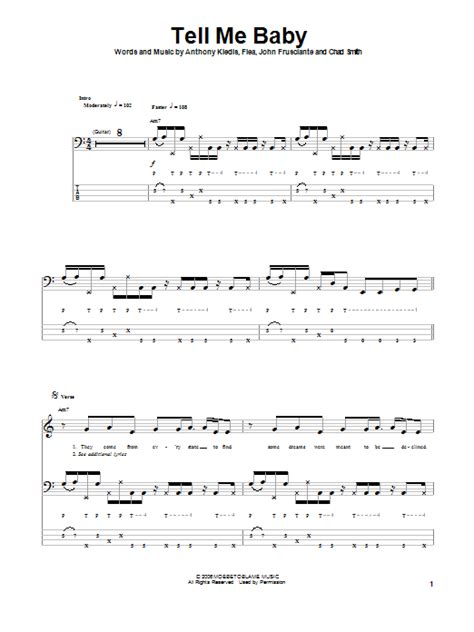 Tell Me Baby By Red Hot Chili Peppers Bass Tab Guitar Instructor