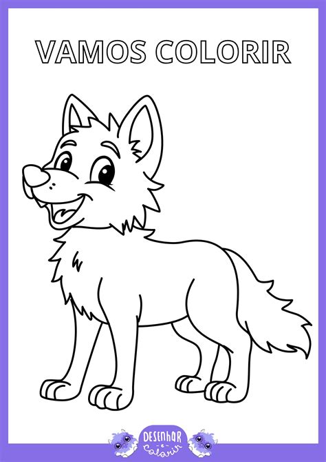 Desenho De Lobo Para Colorir E Imprimir - 10