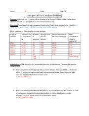 Chemistry Candium Lab Answer Key