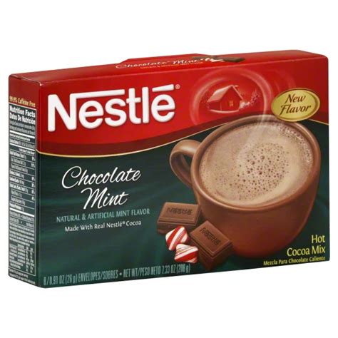 Nestle Chocolate Mint Hot Cocoa Mix Shop Cocoa At H E B