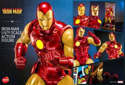 Confira a figura do Homem de Ferro clássico dos quadrinhos do estúdio Honõ da Hot Toys
