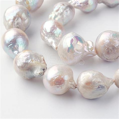 Natural Baroque Pearl Keshi Pearl Beads Strands Lbeads