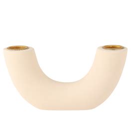 Kandelaar Keramiek Dubbel Nude Weddingdeco Nl