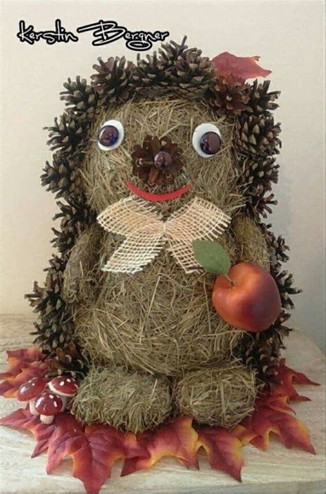 Милые колючки из шишек и шпагата Основа из пенопласта | Интересный ...