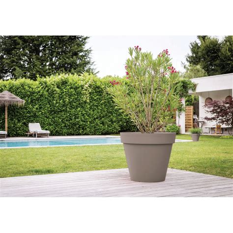 Pot de fleur rond TOSCANE Eda Ø 80 cm 170 L