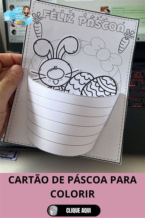 Cartao De Pascoa Para Colorir - Cartão de páscoa para colorir | Pinterest pascoa, Pascoa educação ...