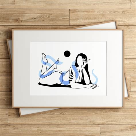 Ophelia Nude Woman And Snake Art Print Witchy Decor Etsy