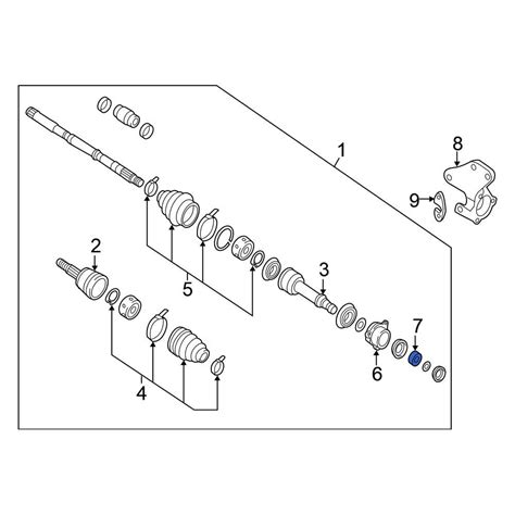 Nissan OE 397743JA1A - CV Axle Shaft Carrier Bearing