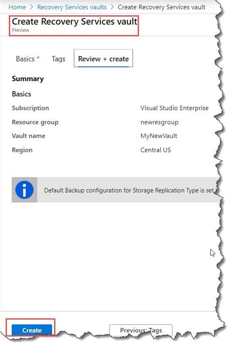 Azure Recovery Services Vault Azure Lessons