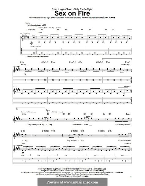 Sex On Fire Kings Of Leon By A C Followill J Followill M Followill N Followill On MusicaNeo