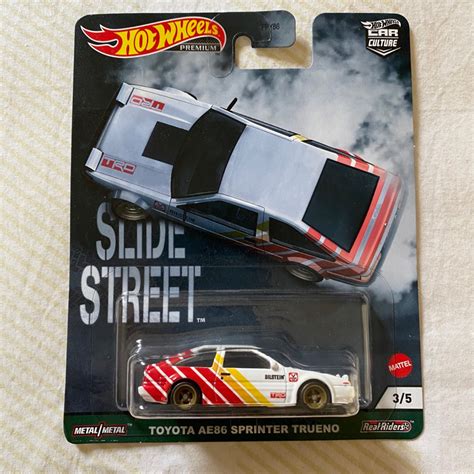 Hot Wheels Premium Toyota AE86 Sprinter Trueno Slide Street Shopee México