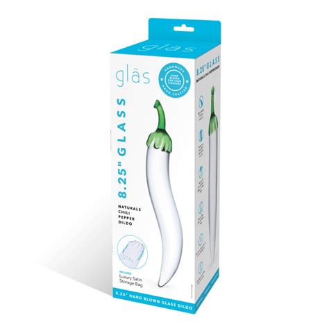 Skleněné dildo ve tvaru papriky Glastoy Electric Novelties Willi cz
