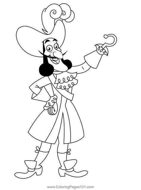 Captain Hook Coloring Page Pirate Coloring Pages Coloring Pages