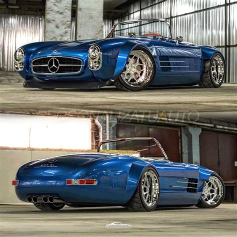 CGI-Widebody 1957 Mercedes-Benz 300 SL Doesn't Need Gullwing Doors to ...