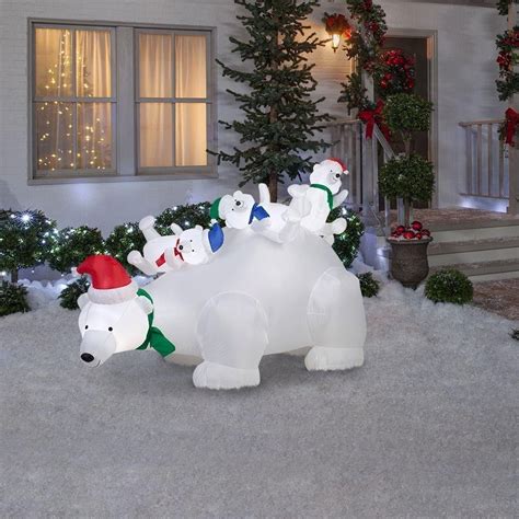 Outdoor Polar Bear Christmas Decorations