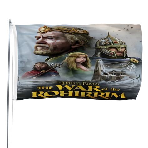 The Lord of the Rings Rohirrim flag perfect for outdoor decoration, can