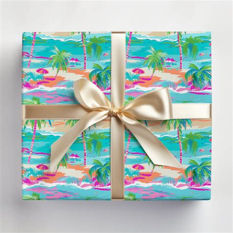 Christmas Wrapping Paper Colorful Etsy