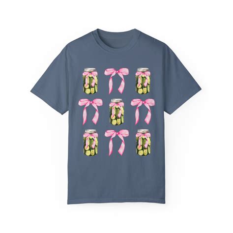 Coquette Pickle Shirt Preppy Pink Bow Stuff Coquette Top Coquette