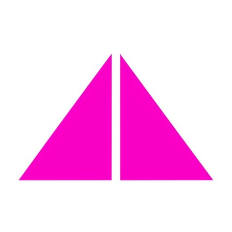 pink triangle   pink triangle   premium ai generated vector