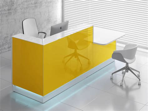 Finley 2 White Reception Desk With Wheelchair Access