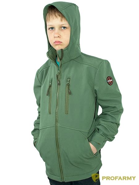 Куртка TURBO детская Softshell олива. Одежда