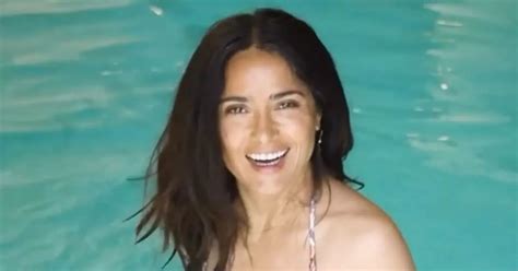 Salma Hayek Leaves Fans Hot Under The Collar With Tiny Bikini Thirst Trap Daily Star