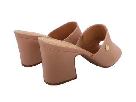 Tamanco Feminino Vizzano Salto Médio Nude