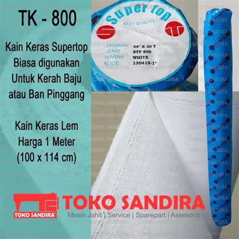 Jual KAIN KERAS TK 800 MEREK SUPERTOP (STP-800) - HARGA 1 METER ...