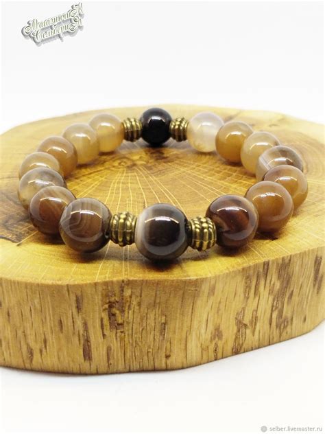 Браслет из агата Тень ведуна в интернет-магазине Ярмарка Мастеров по ...