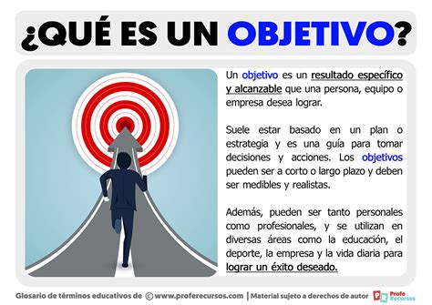 Objetivo Com S - Qué es un Objetivo | Definición de Objetivo