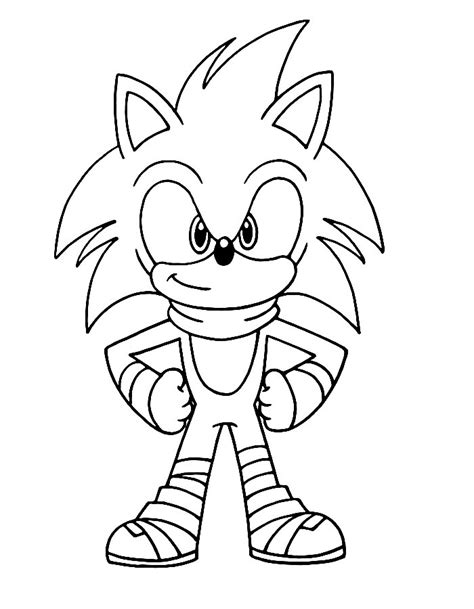 Sonic Boom Coloring Page