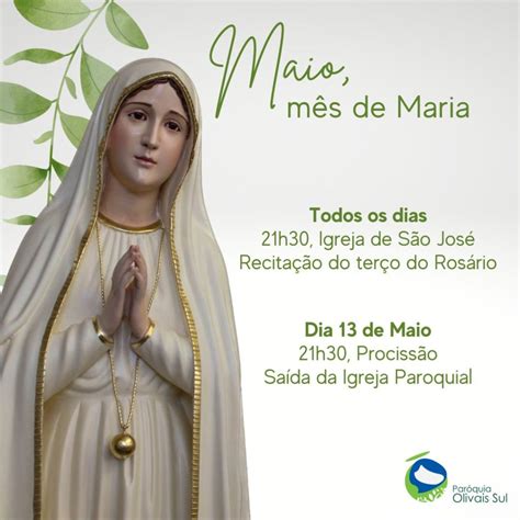 Mês de Maio Mês de Maria Paróquia dos Olivais Sul