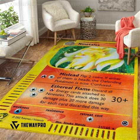 Anime Pokemon Ninetales Rug Hot Sale 2025
