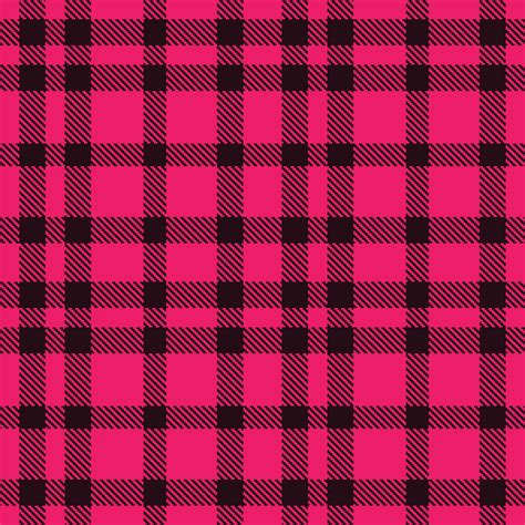 Cool Cerise Seamless Tartan with Deep Very Dark Brown accents Textile