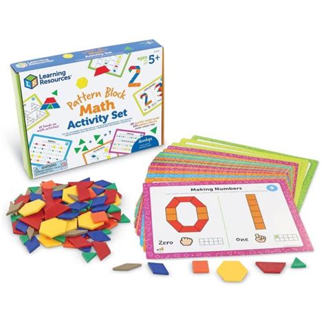 pattern block math activity set