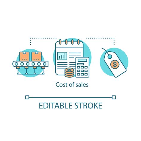 icono del concepto de costo de ventas 3762074 Vector en Vecteezy