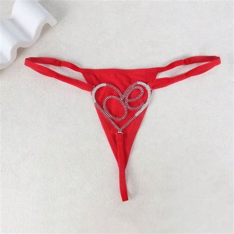 Full Rhinestone Love Heart Detail Thong Bikini Body Chain For Sexy Nightclub Outfits Shein Usa