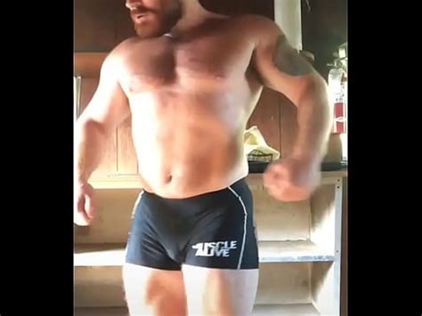Beefy Sweaty Bodybuilder Hot Flexing Outside BeefBeast Musclebear Alpha Top Bull Hunk Stud Beefy