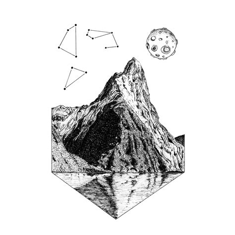 Mitre Peak Milford Sound — Jack Spowart Illustration