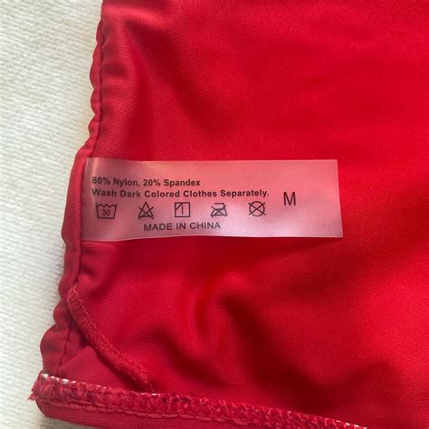 Red One Shoulder Bikini Depop