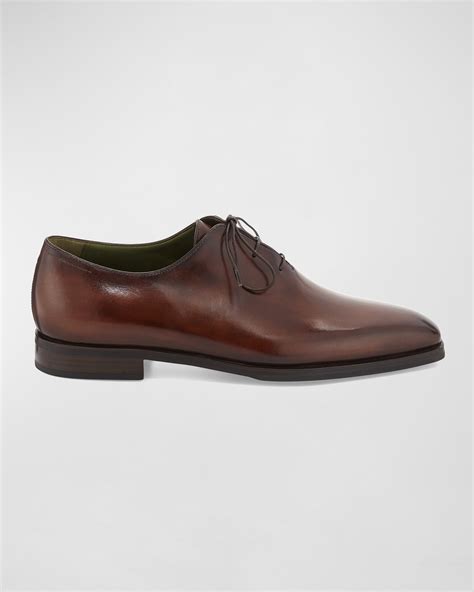 burnished leather shoes neiman marcus