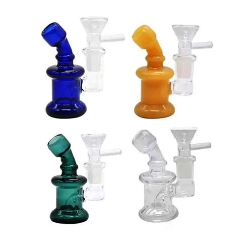 Mini Colorful Art Glass Hookah Pipe 14mm Glass Smoking Water Pipe Portable Dab Oil Rig China