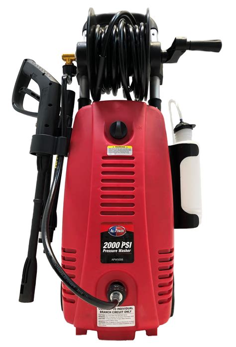 All Power Psi Gpm Electric Pressure Washer With Hose Reel For