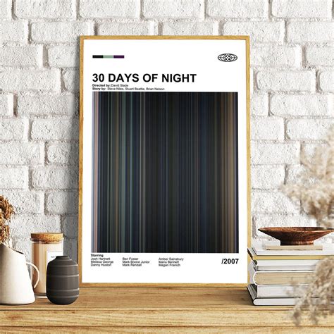 30 Days of Night Poster Barcode Movie Art Vintage Vertical - Etsy