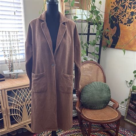 Naked Famous Denim Jackets Coats Mens Naked And Famous Brown Rust Cotton Melton Single